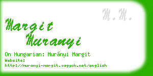 margit muranyi business card